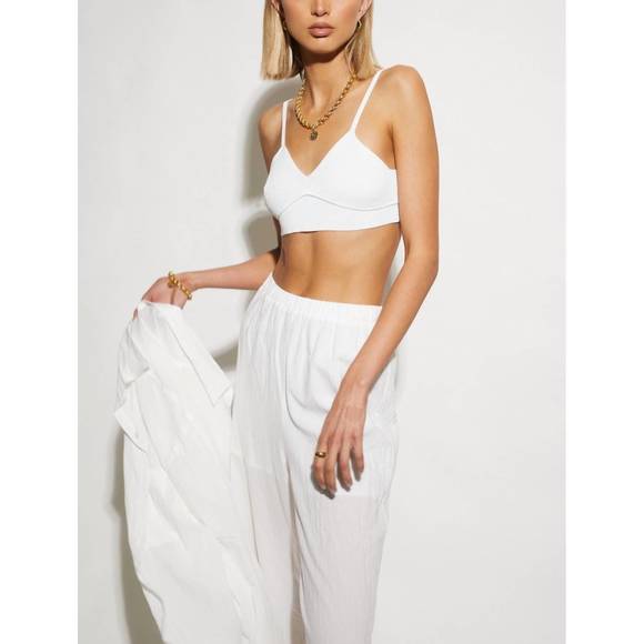 NEW SNDYS. ribbed bralette in white - Picture 2 of 3